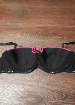 Брендовый шикарный эротичный бюстгалтер р.36 f 80 f  от ann summers  косточки поролон кружево2 фото