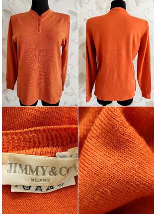 Шикарний люксовий светр кольору апельсина з 💯 вовни