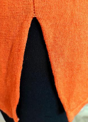 Шикарный люксовый свитер цвета апельсина из 💯 шерсти8 фото