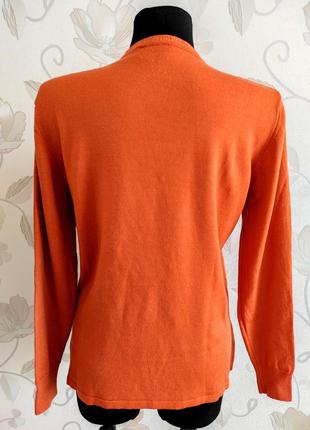 Шикарный люксовый свитер цвета апельсина из 💯 шерсти3 фото