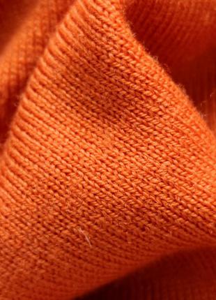 Шикарный люксовый свитер цвета апельсина из 💯 шерсти10 фото