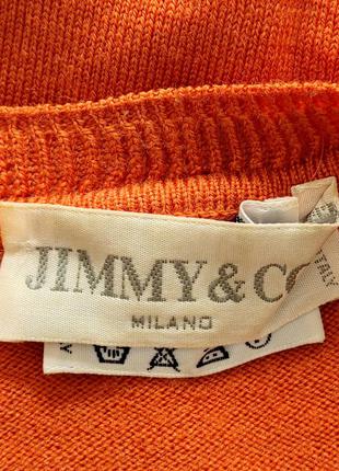 Шикарный люксовый свитер цвета апельсина из 💯 шерсти5 фото