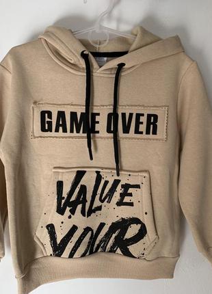 Тёплый батник на флисе р.110, 116 мальчику