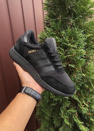 Чоловічі кросівки adidas iniki чорні #адідас
