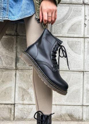 Женские осенние ботинки dr. martens 1460 black4 фото