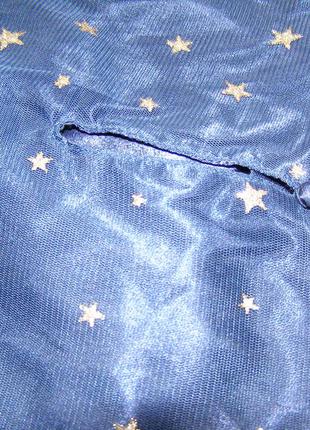 Нарядное платье 👗 тёмно синего цвета в звёздах3 фото