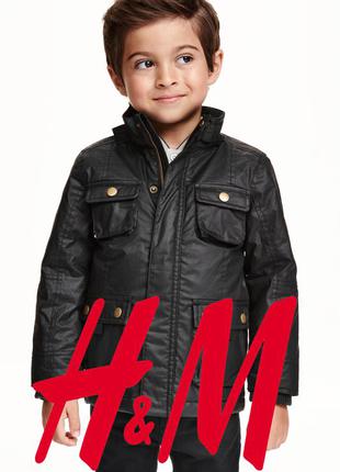 Куртка демисезонная удлиненная для мальчиков 1-2 года фирмы h&m швеция