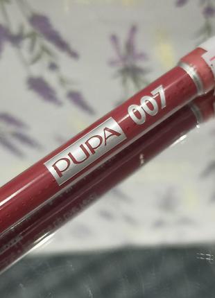 Олівець для губ pupa true lips 007 shocking red, 1.2 м