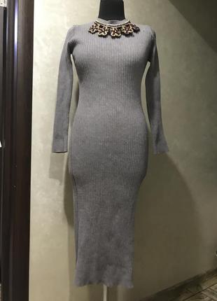 Вязанное платье в стиле  zara 3
