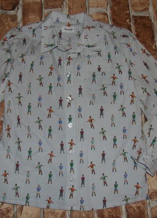 Стильная рубашка мальчику 8 лет filou