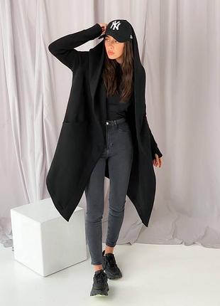 Тёплая мантия флис оверсайз худи