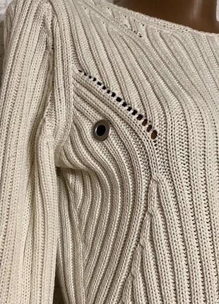 Стильний женский хлопковый джемпер лапша