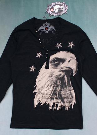 Kingz® eagle club shirt long sleeve black клубна футболка