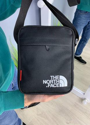 Сумка north face текстиль черная4 фото