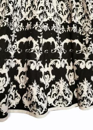 Платье трикотажное clements ribeiro в принт узор миди из вискозы стрейч6 фото