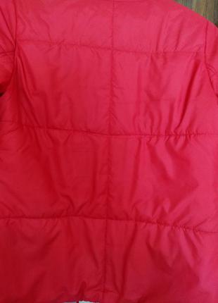 Женская куртка ветровка р. 46-48 алая красная размер l4 фото