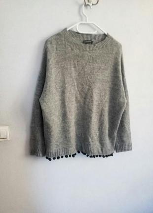 Удлиненный оверсайз свитер