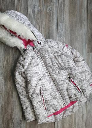 Куртка зима принт вязка weatherproof идеал 1,5-2г