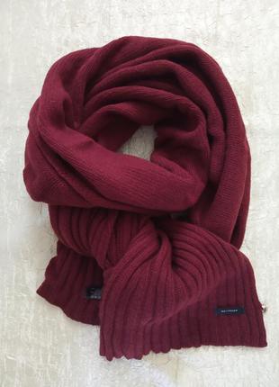 Шарф-снуд ,,belmondo,, 80%шерсть,/бордово-коричневый/
