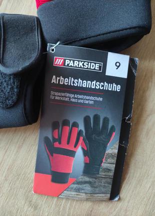 Крутые мужские спортивные перчатки parkside.   германия. размер 9.5 фото