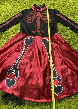 Сукня скелет катріна хелловін размерхѕ5 фото