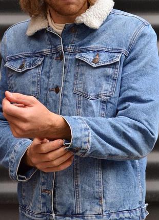 Шерпа зимняя denim co levi’s primark куртка
