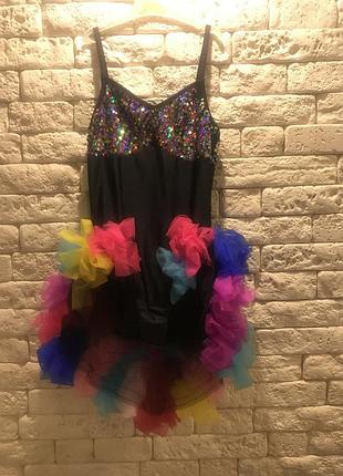 Платье для танцев выступлений купальник латина бальные