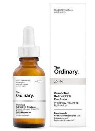 Сыворотка с ретиноидами the ordinary granactive retinoid 2% emulsion (30 ml)1 фото