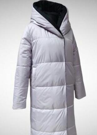 Шикарный пуховик,пальто,2 сторонний, размерчик 44.