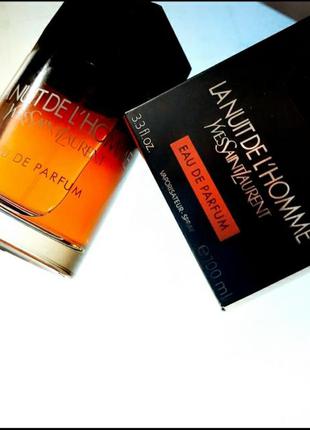 Yves saint laurent la nuit de l'homme eau de parfum (ів сен лоран нуит хом парфум 100мл чоловічий парфум парфумована вода оригінал