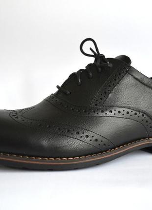 Туфли мужские кожаные черные броги обувь классическая rosso avangard felicete uomo black pelle6 фото