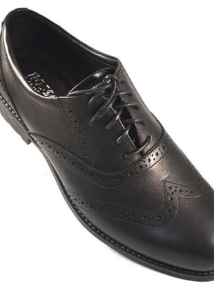 Туфли кожаные черные мужская обувь на каждый день rosso avangard felicete uomo grey line