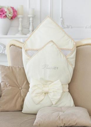 Зимний конверт-одеяло для новорождённого, на ультрасофте flavien