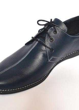 Обувь больших размеров мужские кожаные синие туфли rosso avangard carlo bs attraente ocean depth6 фото
