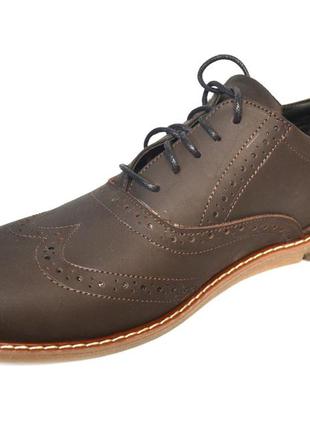 Туфли мужские комфорт на каждый день кожаные коричневые обувь больших размеров rosso avangard bs felicete brcr7 фото
