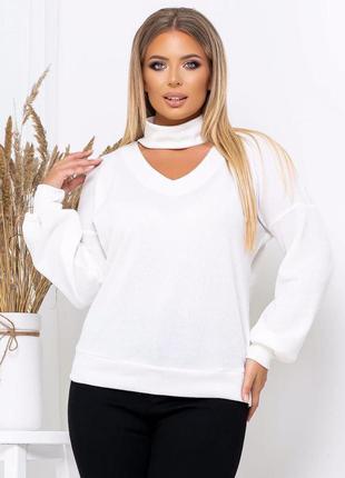 Стильний жіночий светр білий py/-1071