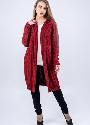 Кардиган єва в кольорах (44-54) червоний