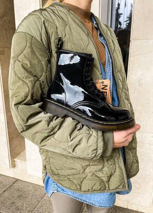 Лаковые ботинки dr martens