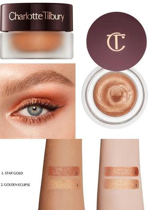 Стойкие кремовые тени для век charlotte tilbury eyes to mesmerise eyeshadow star gold 7 мл2 фото