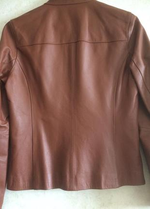 Кожаная кожаная 100% куртка пиджак s/ m3 фото