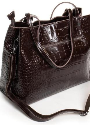 Жіноча шкіряна бізнес-сумка alex rai3 фото