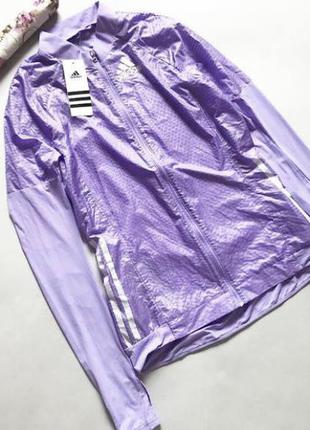 Бігова кофта adidas красивого лавандового кольору1 фото