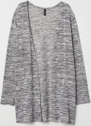 Кардиган, женский, тонкий, серый, меланж, h&m, размер m, 21092