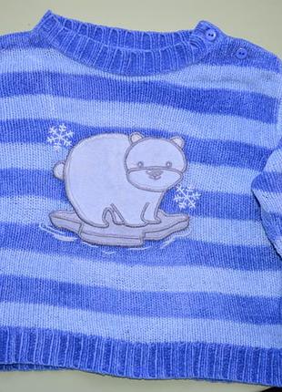 Дитячий светрик (кофточка) з синтетическго велюру (на півтора - два роки)