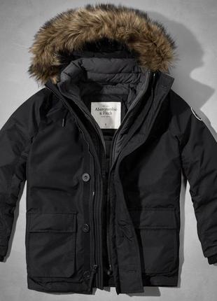 Зимняя куртка бренда abercrombie & fitch