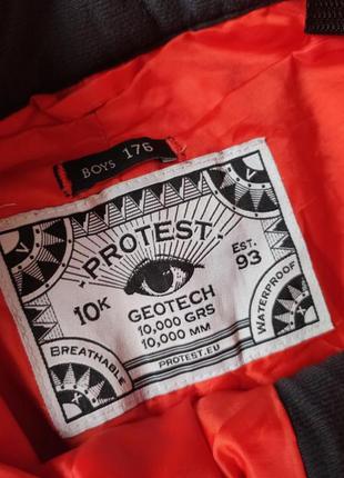 Лыжшые штаны, штаны мембрана для сноуборда, оранжевые, protest, 10k8 фото