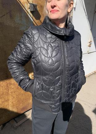 Чёрная куртка адидас женская куртка короткая куртка спортивная куртка1 фото