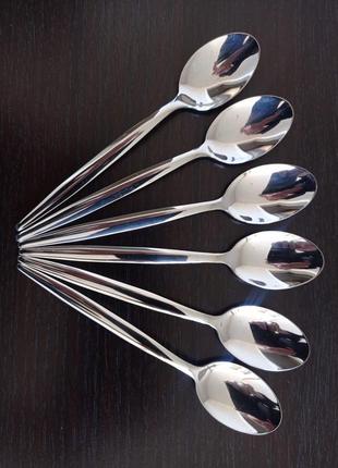 Набор кофейных ложек, ложка кофейная 6 шт., morinox, италия