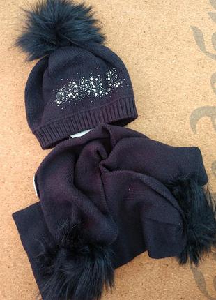 Комплект шапка/шарф,98-104