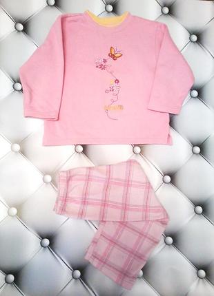 Пижама теплая на девочку 2-3 годика